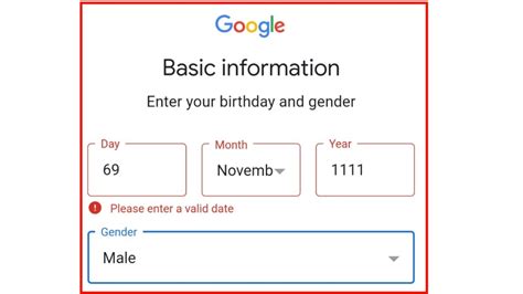 Enter your date of birth